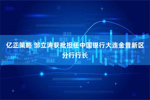 亿正策略 邹立涛获批担任中国银行大连金普新区分行行长
