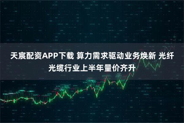 天宸配资APP下载 算力需求驱动业务焕新 光纤光缆行业上半年量价齐升